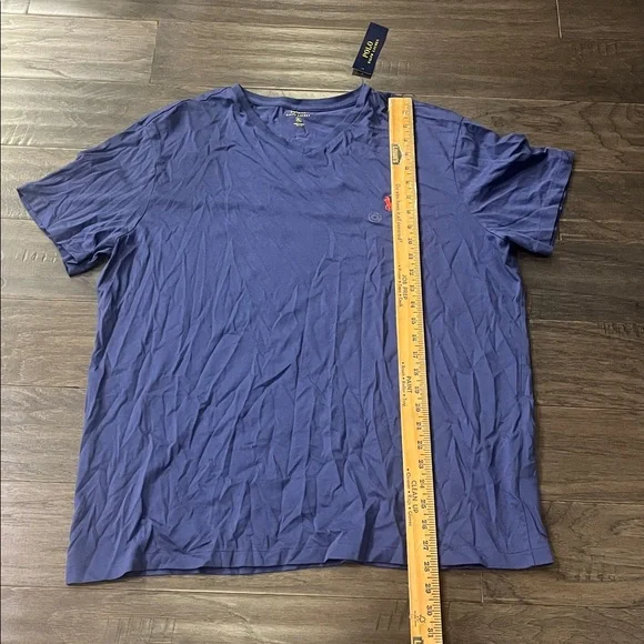 Polo Ralph Lauren Short Sleeve V Neck T Shirt blue new Mens Size XL - Picture 3 of 9